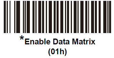 Motorola 扫描枪打开Data Matrix码